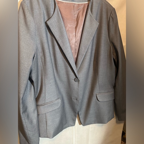 Gap Grey V-Neck Blazer - Picture 2 of 4